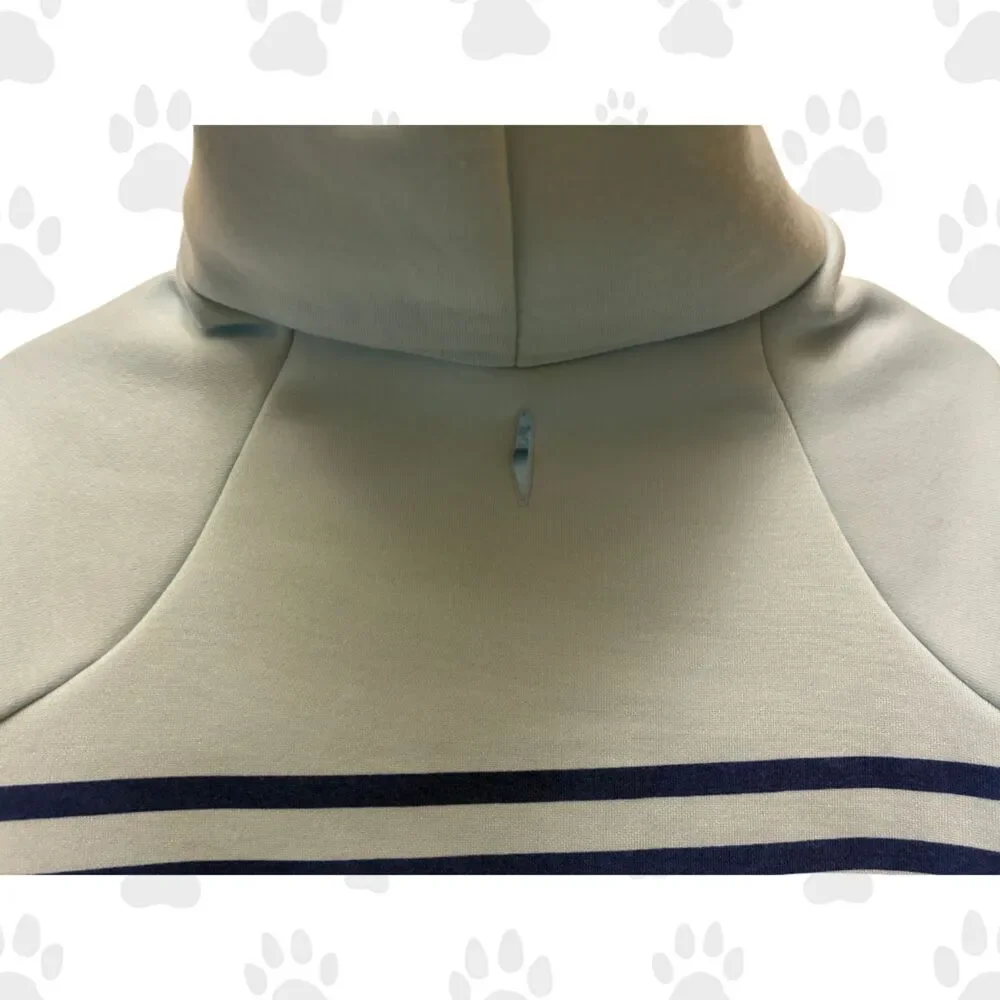 NWOT Quicksilver Dog Hoodie Light Blue Size XL